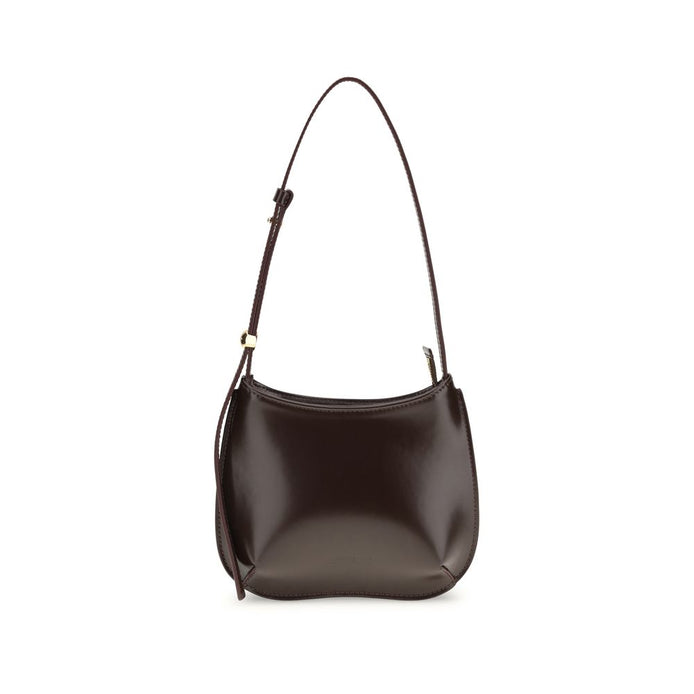 Jacquemus Brown Calf Leather Bos Taurus Shoulder Bag