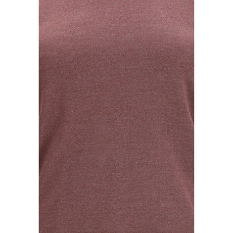 Brunello Cucinelli Bordeaux Cashmere Sleeveles T-Shirt