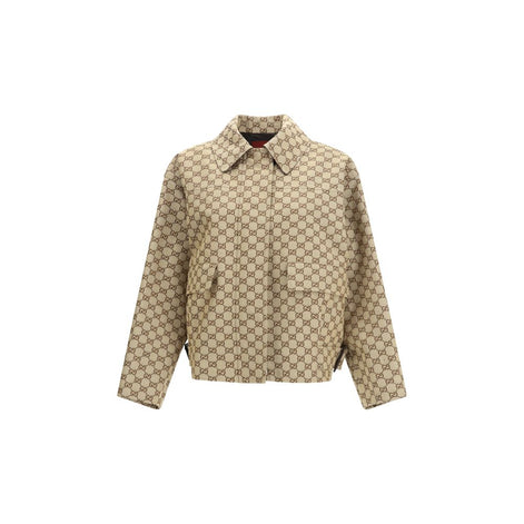 Gucci Beige Cotton Bomber