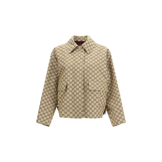 Gucci Beige Cotton Bomber