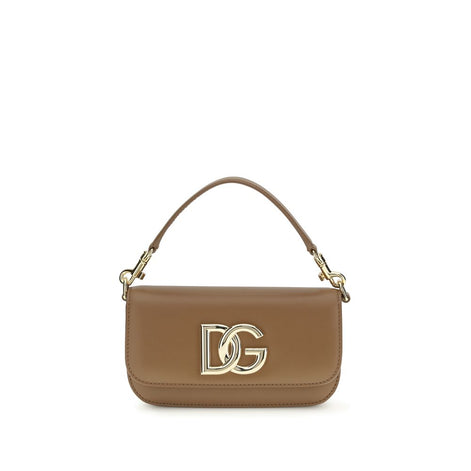 Dolce & Gabbana 3.5 Brown Leather Handbag