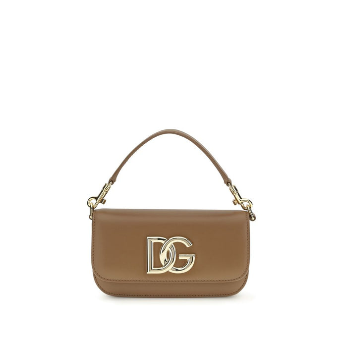 Dolce & Gabbana 3.5 Brown Leather Handbag