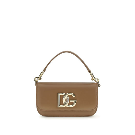 Dolce & Gabbana 3.5 Brown Leather Handbag