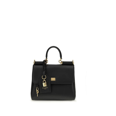 Dolce & Gabbana My Sicily small Black Leather Handbag