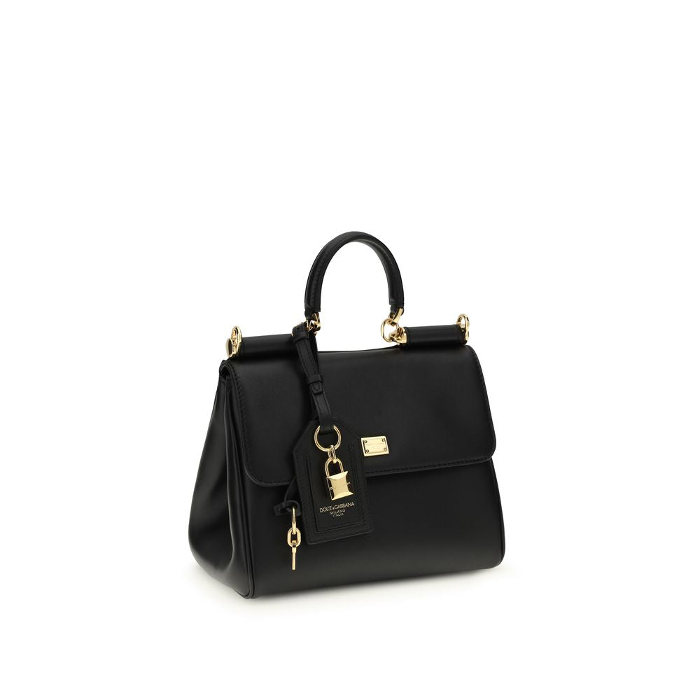 Dolce & Gabbana My Sicily small Black Leather Handbag
