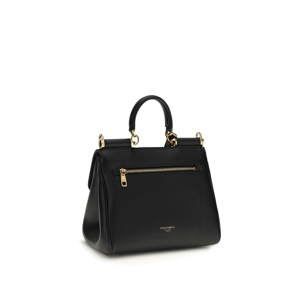 Dolce & Gabbana My Sicily small Black Leather Handbag