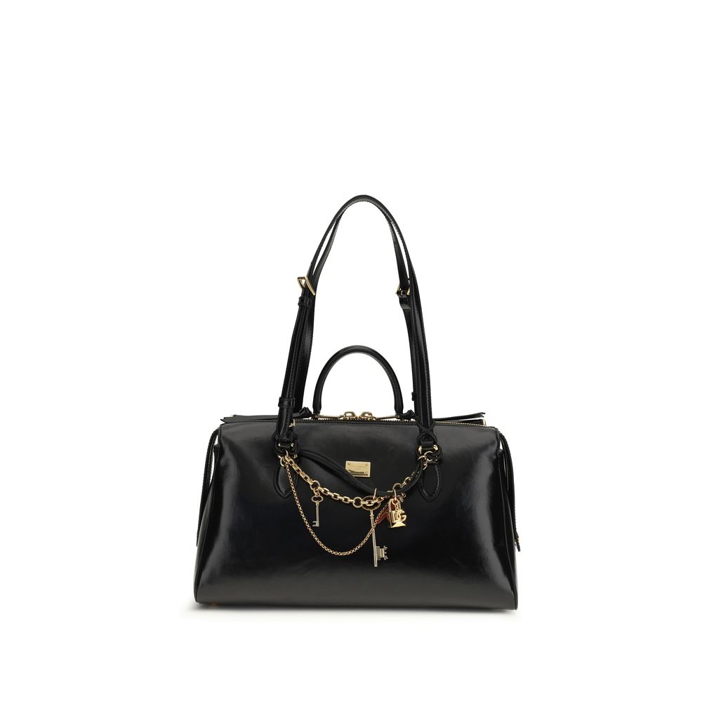 Dolce & Gabbana Vittoria medium Black Leather Handbag