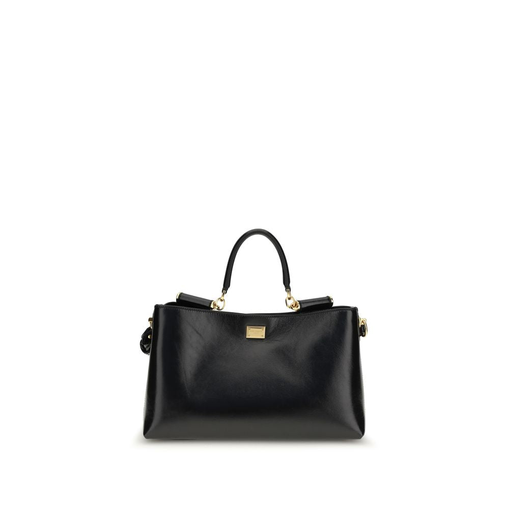 Dolce & Gabbana Vittoria medium Black Leather Handbag