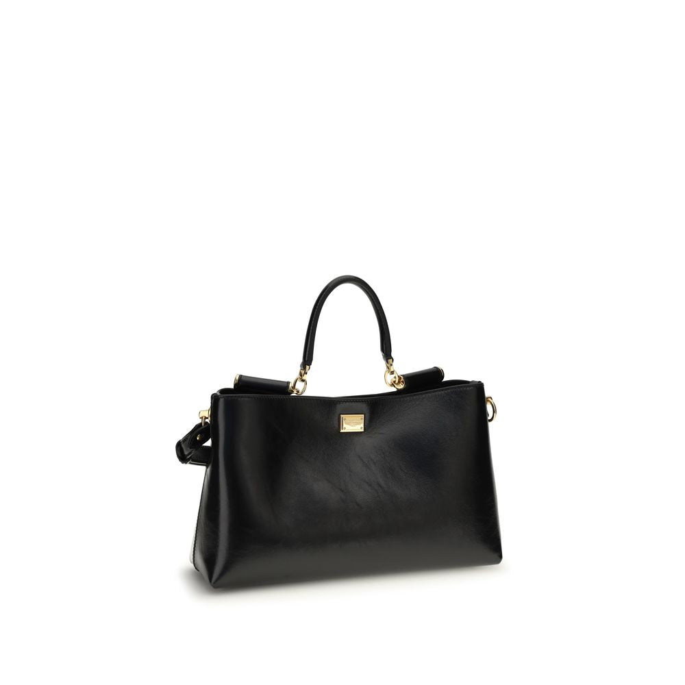 Dolce & Gabbana Vittoria medium Black Leather Handbag