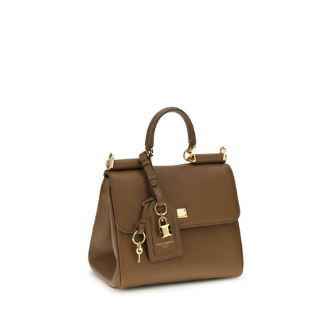 Dolce & Gabbana My Sicily small Brown Leather Handbag