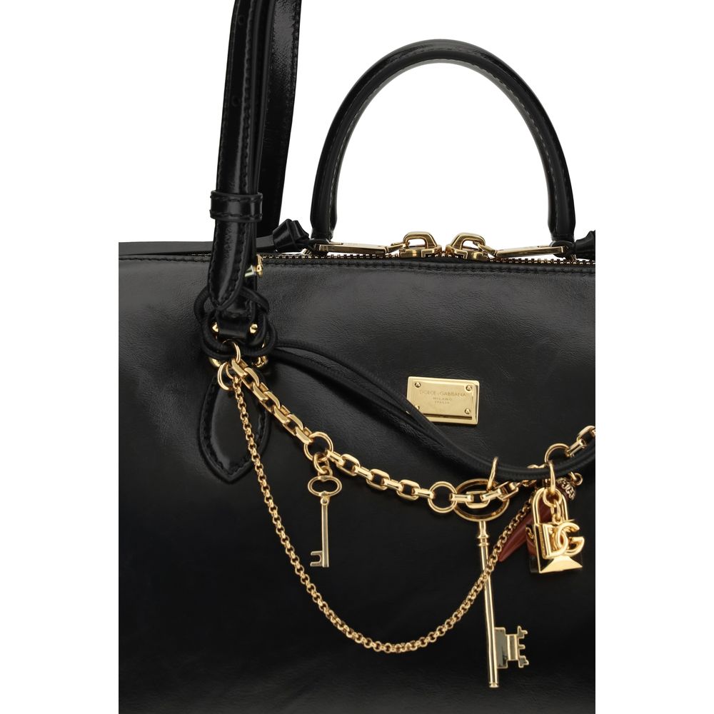 Dolce & Gabbana Vittoria medium Black Leather Handbag