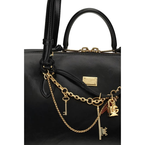 Dolce & Gabbana Vittoria medium Black Leather Handbag