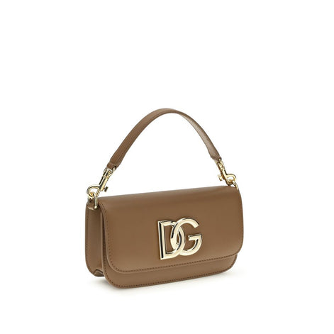 Dolce & Gabbana 3.5 Brown Leather Handbag