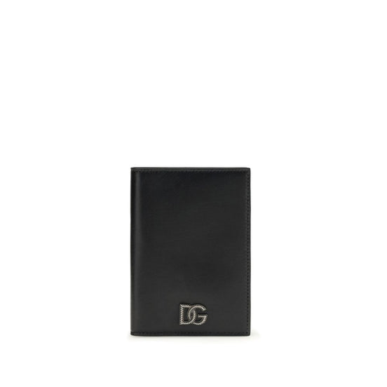 Dolce & Gabbana Black Calf Leather Bos Taurus Wallet