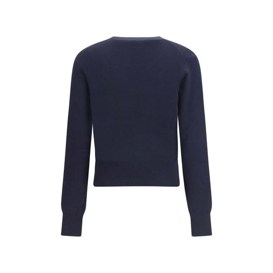 Ami Paris Blue Merino Wool Sweatshirt
