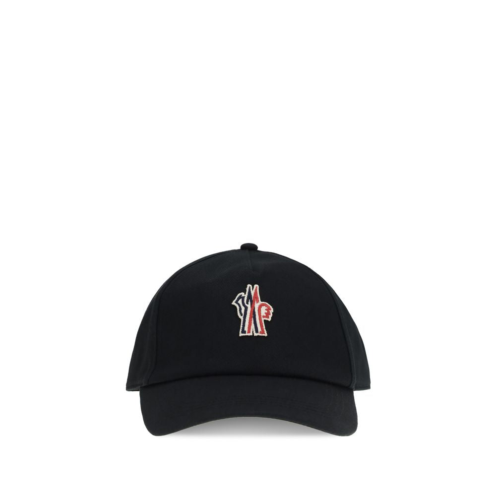 Moncler Grenoble Black Cotton Cap (Baseball Hat)