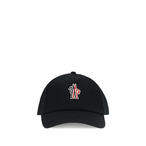 Moncler Grenoble Black Cotton Cap (Baseball Hat)