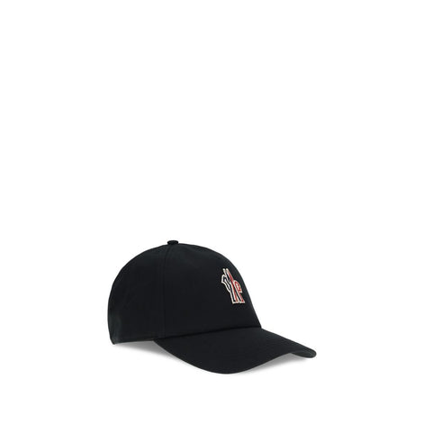 Moncler Grenoble Black Cotton Cap (Baseball Hat)