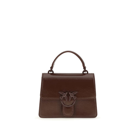 PINKO Brown Goatskin Handbag