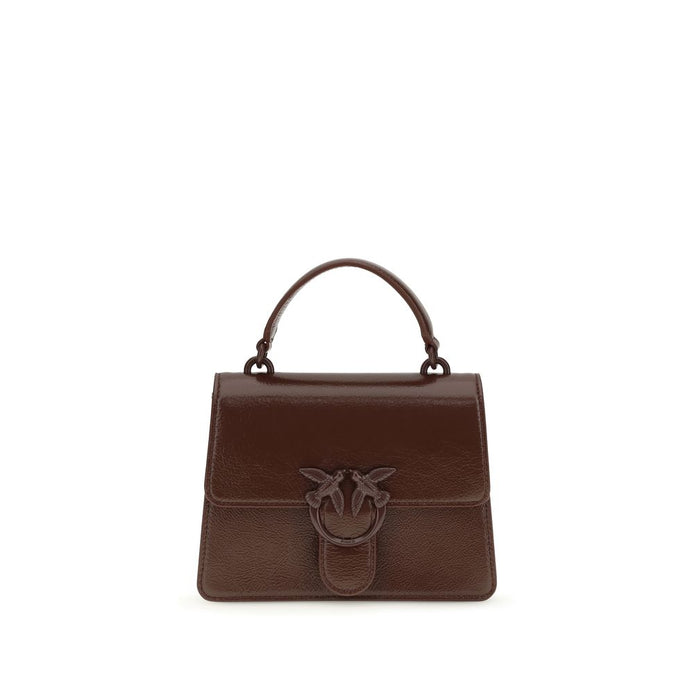 PINKO Brown Goatskin Handbag