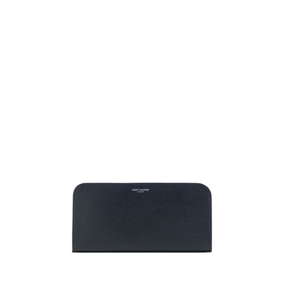 Saint Laurent Black Calf Leather Bos Taurus Wallet