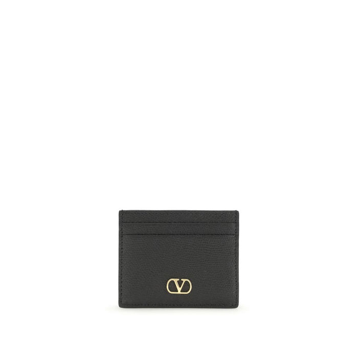 Valentino Garavani Black Calf Leather Bos Taurus Wallet