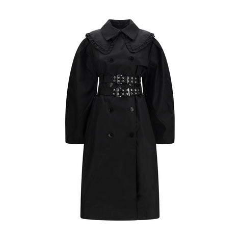 Ganni Black Nylon Coat