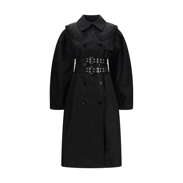 Ganni Black Nylon Coat