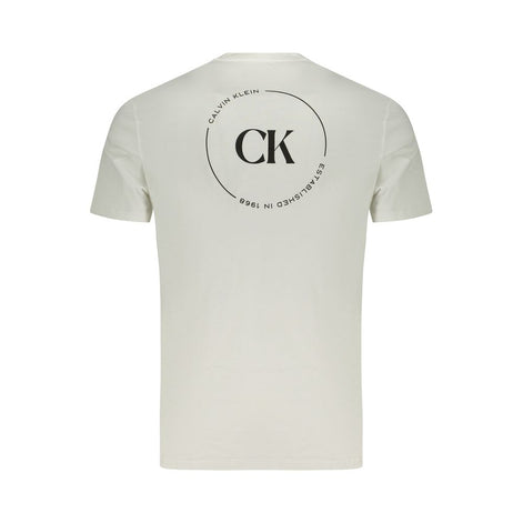 Calvin Klein Bianco Cotton Men T-Shirt