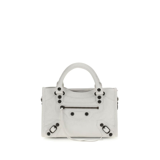 Balenciaga Le City mini White Lamb Handbag