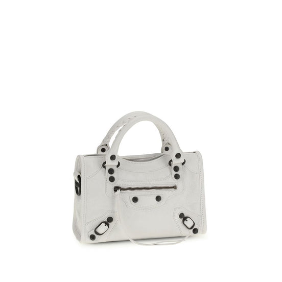 Balenciaga Le City mini White Lamb Handbag