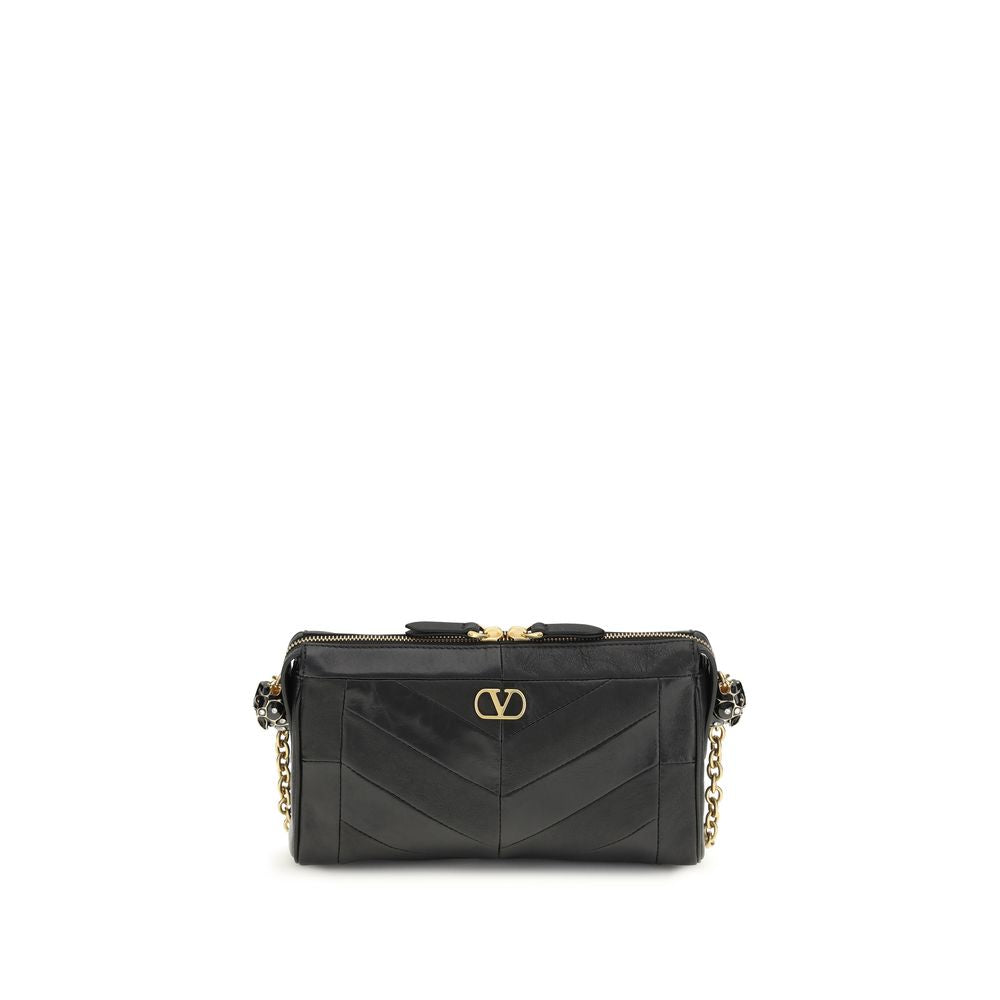 Valentino Garavani Panthea small Black Lamb Shoulder Bag