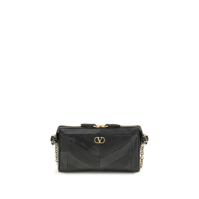 Valentino Garavani Panthea small Black Lamb Shoulder Bag