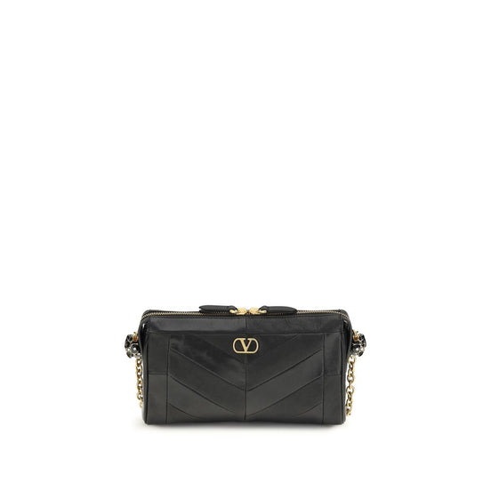 Valentino Garavani Panthea small Black Lamb Shoulder Bag