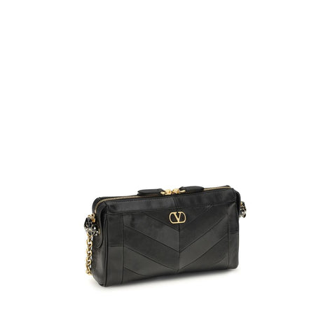 Valentino Garavani Panthea small Black Lamb Shoulder Bag