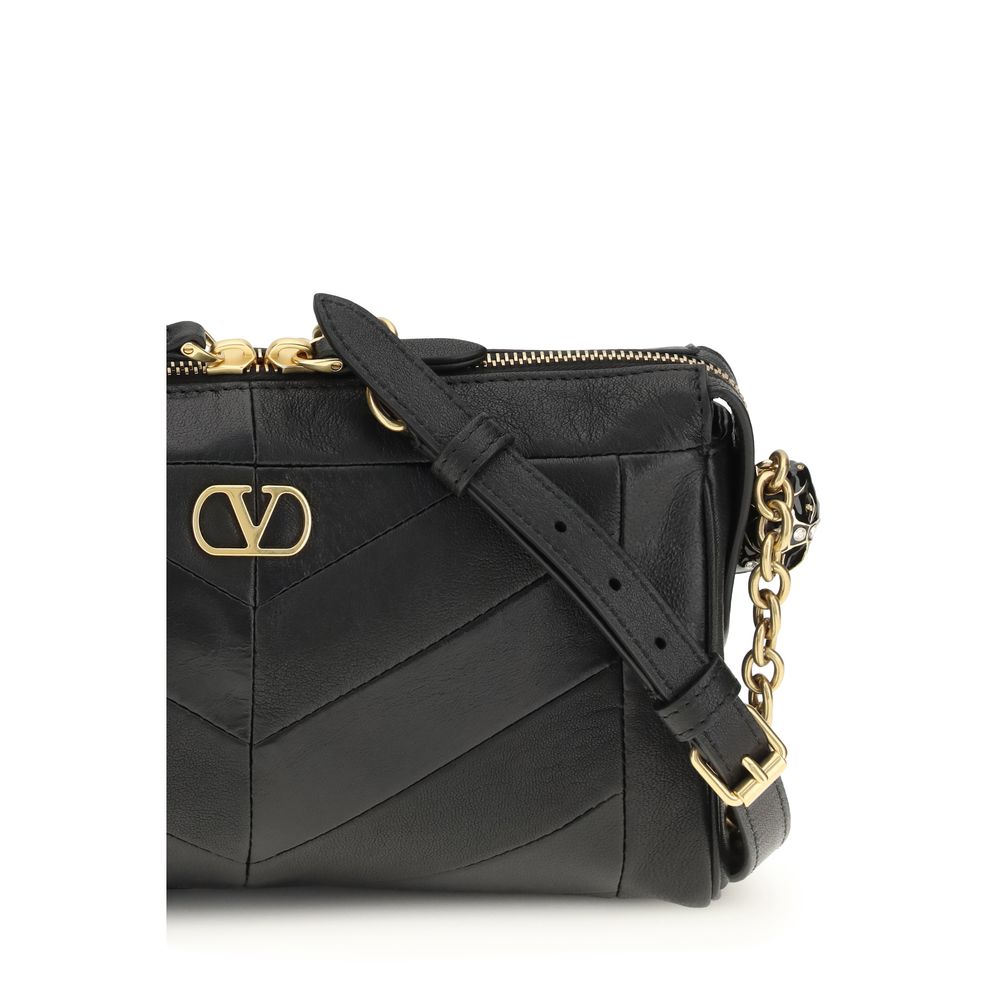 Valentino Garavani Panthea small Black Lamb Shoulder Bag