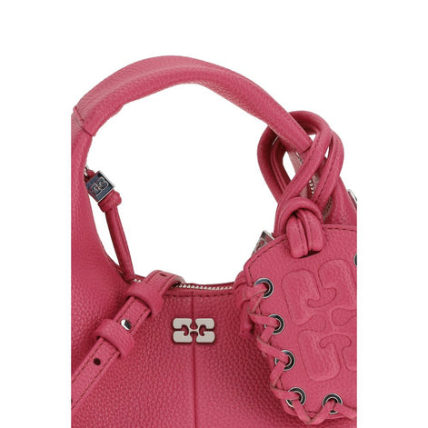 Ganni mini Hobo Pink Recycled Polyester Handbag