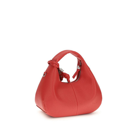 Ganni mini Hobo Red Recycled Polyester Handbag