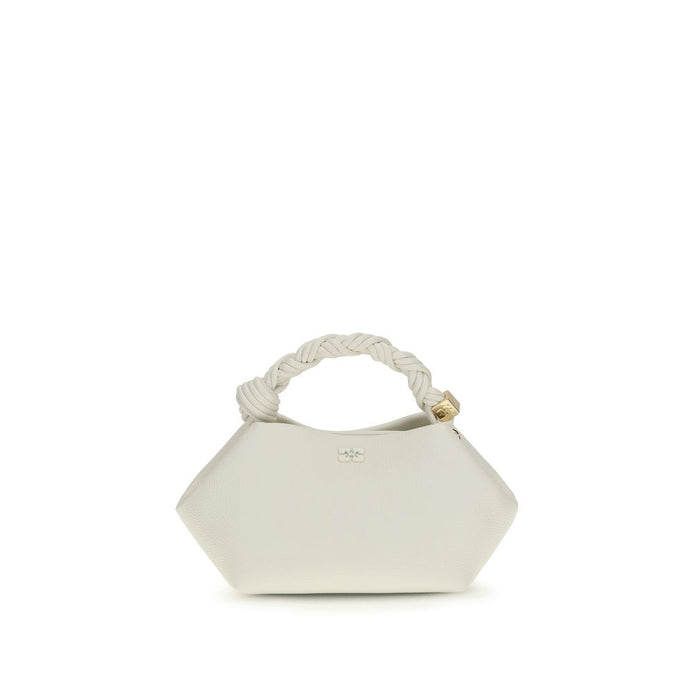 Ganni small Bou White Recycled Polyester Handbag