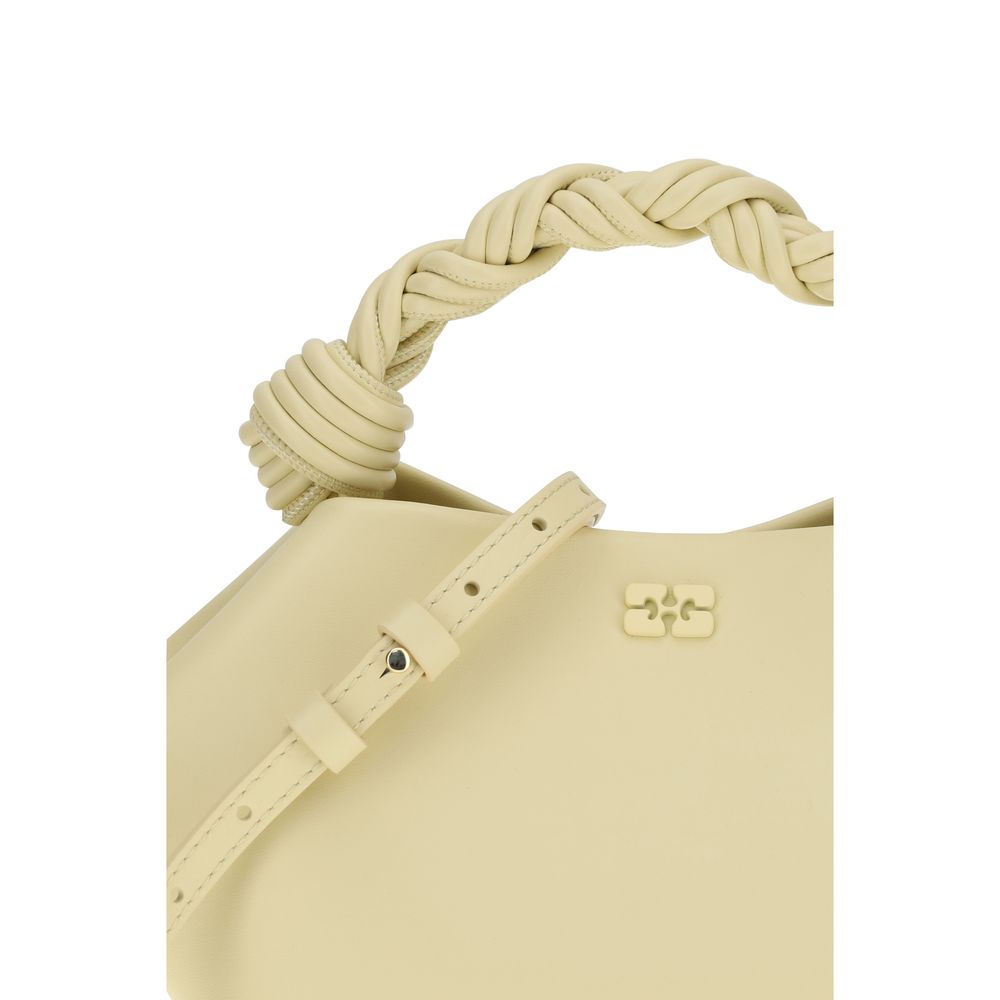 Ganni Bicolor Recycled Leather Handbag