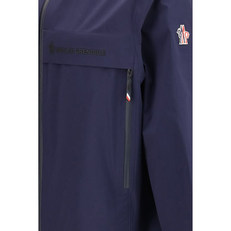 Moncler Grenoble Blue Polyamide Shell Jacket