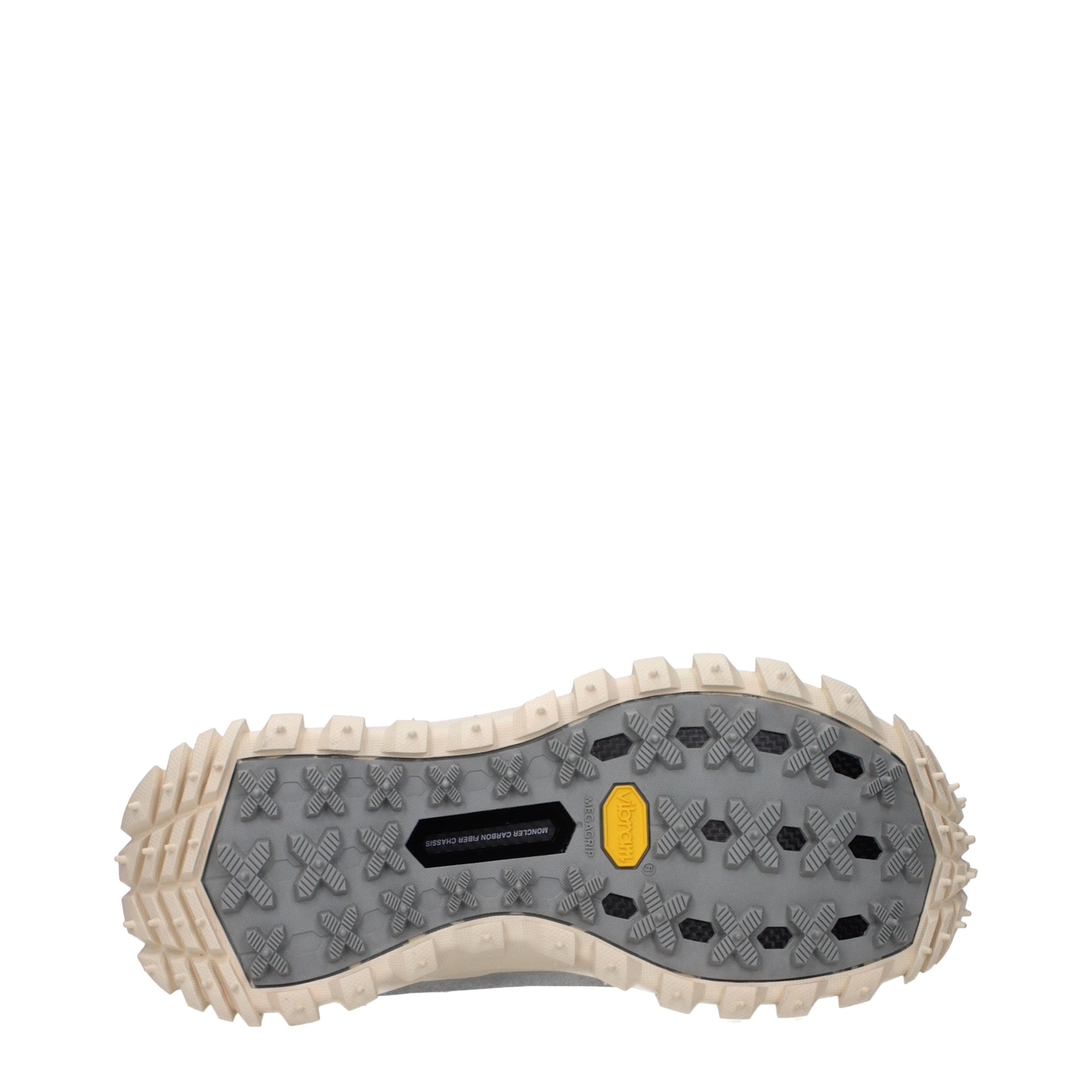 Moncler Gray Fabric Athletic Sneakers