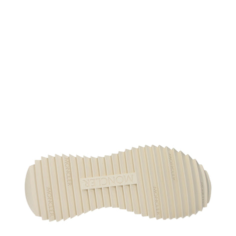 Moncler White Leather Athletic Sneakers