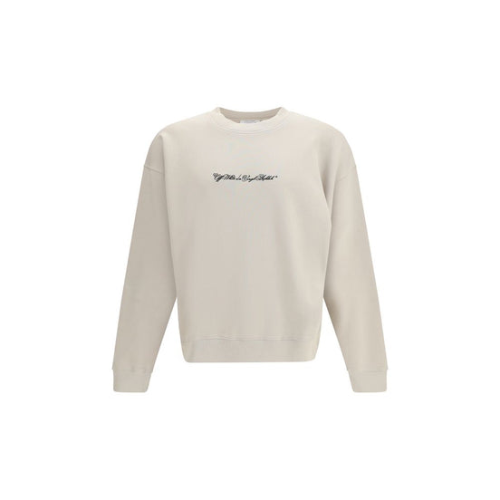 Off-White Beige Cotton Sweatshirt