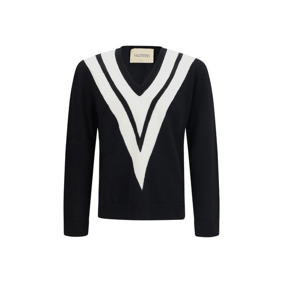 Valentino Garavani Black Wool Oves Aries Sweatshirt