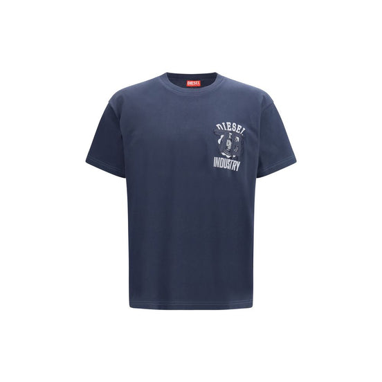 Diesel Blue Cotton T-Shirt
