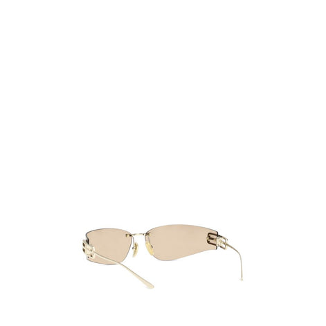 Balenciaga Gold Metal Sunglasses