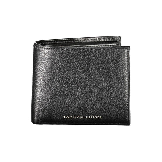 Tommy Hilfiger Black Leather Men Wallet