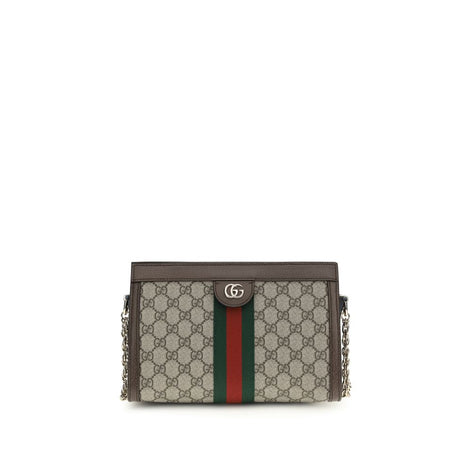 Gucci Ophidia Brown Fabric Handbag