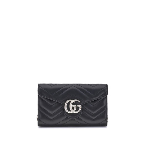 Gucci Marmont Wallet with Chain Black